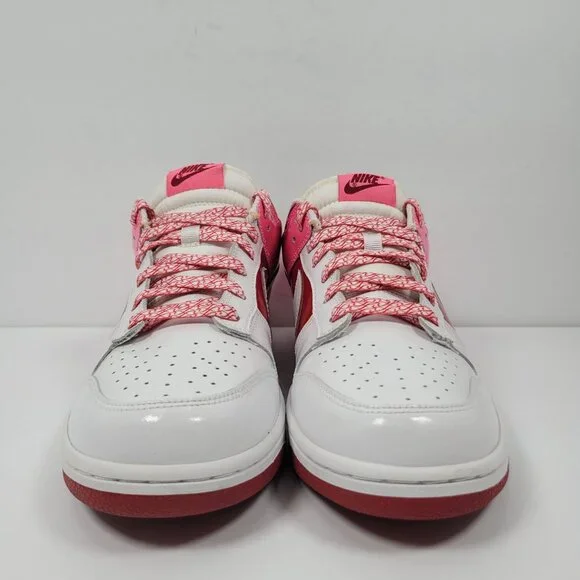 Nike Dunk Low Valentines Day Women's White Pink Red Shoes 317813-114 US Size 12 - Picture 3 of 8